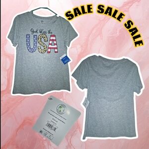 Gray USA Graphic Short Sleeve Tee